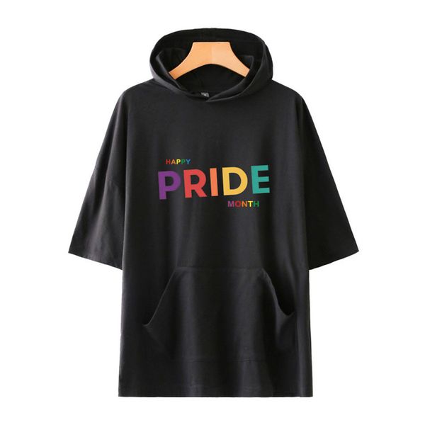 LGBT Pride Month Womens Tshirts Hooded Loose Short Sleeve Couples Tops Fashion Solid Color Female Clothing
LGBT Pride Month Womens Tshirts Hooded Loose Short Sleeve Couples Tops Fashion Solid Color Female Clothing
