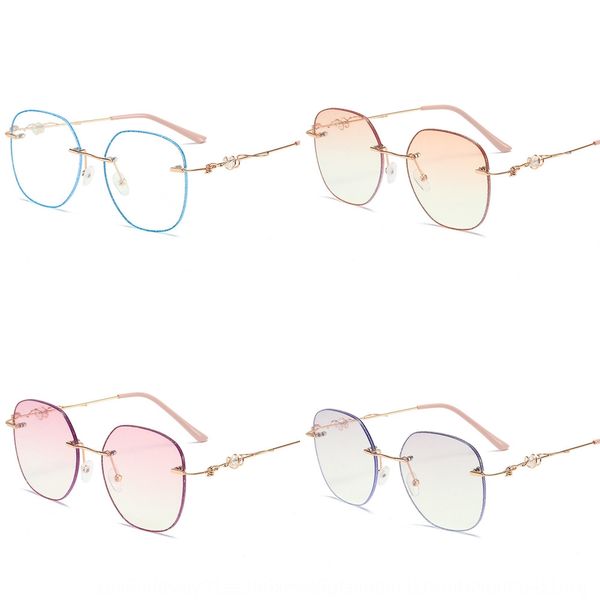 d home square frameless cutting edge pearl glasses blue light plain mirror crystal flash pearl edge diamond glasses, Silver
d home square frameless cutting edge pearl glasses blue light plain mirror crystal flash pearl edge diamond glasses, Silver