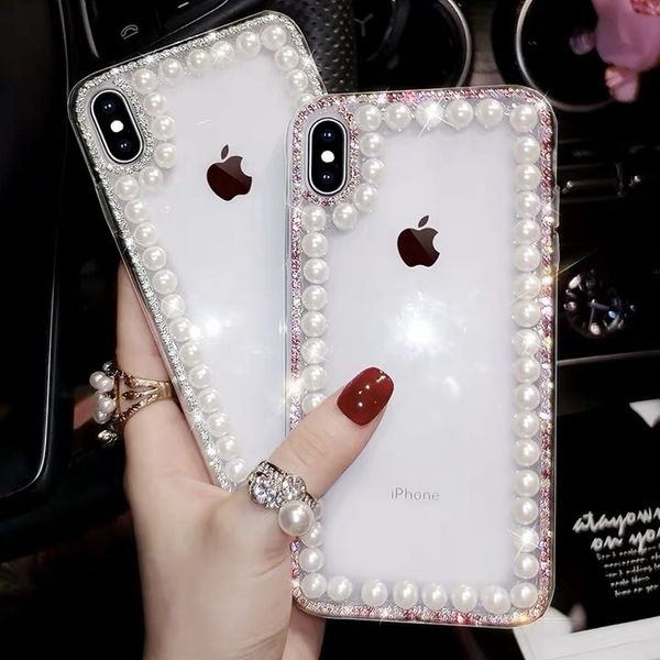 Для Samsung S10 S8 S9 plus Роскошный жемчужный горный хрусталь чехол для телефона прозрачн
Для Samsung S10 S8 S9 plus Роскошный жемчужный горный хрусталь чехол для телефона прозрачн