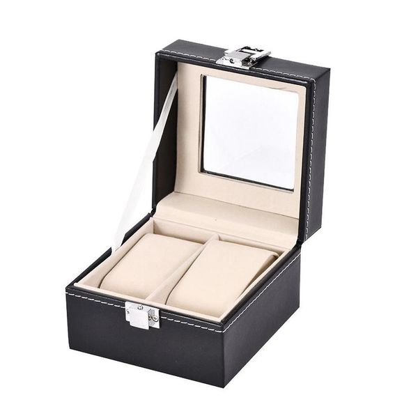 2 grids pu leather watch box case holder organizer storage stand for clock wrist watches earrings rings bracelet jewelry display, Black;blue
2 grids pu leather watch box case holder organizer storage stand for clock wrist watches earrings rings bracelet jewelry display, Black;blue