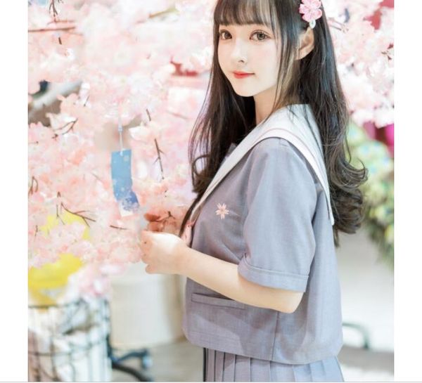 50pcs summer japanese school uniforms for girls cute sailor pleated skirt full sets cosplay jk school costume series, White
50pcs summer japanese school uniforms for girls cute sailor pleated skirt full sets cosplay jk school costume series, White