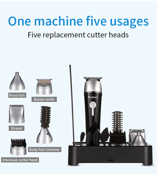 kemei rechargeable hair trimmer multifunction hair clipper electric shaver nose barber shaver machine bwkf fmfnc
kemei rechargeable hair trimmer multifunction hair clipper electric shaver nose barber shaver machine bwkf fmfnc