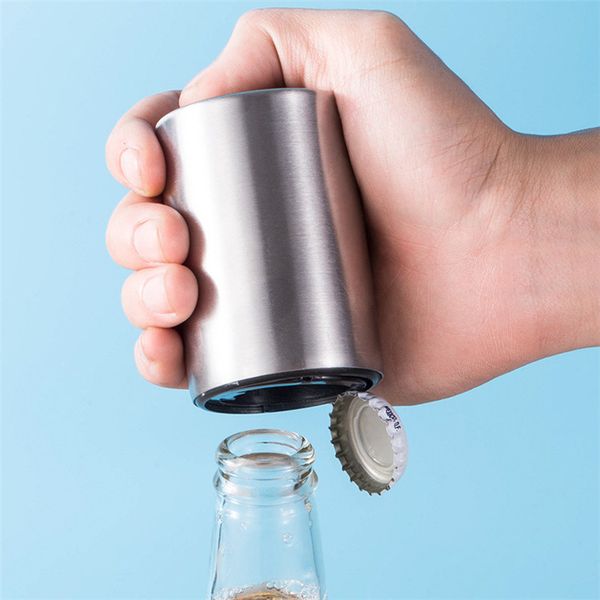 430 stainless steel bottle opener push down automatic beer opener customized laser logo supported kitchen tool
430 stainless steel bottle opener push down automatic beer opener customized laser logo supported kitchen tool