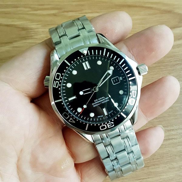high selling luxury professional 300m james bond 007 watch master co-axial automatic movment stainless strap sport mens watches wristwatch, Slivery;brown 
high selling luxury professional 300m james bond 007 watch master co-axial automatic movment stainless strap sport mens watches wristwatch, Slivery;brown