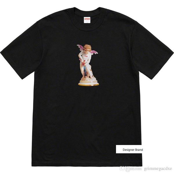 2019 summer new 19ss cupid tee cupid round neck short sleeve men's and women's t-shirt angel sculpture, White;black
2019 summer new 19ss cupid tee cupid round neck short sleeve men's and women's t-shirt angel sculpture, White;black