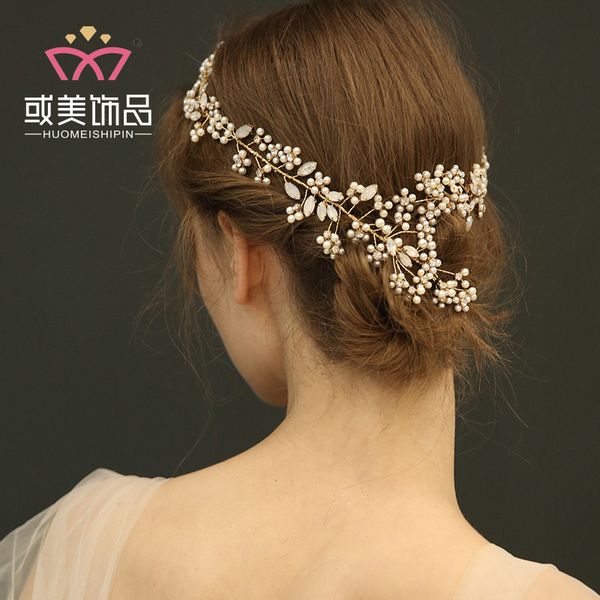 d2358 npason bride headwear 2019 manual hair band garland headwear wedding accessories, Golden;white
d2358 npason bride headwear 2019 manual hair band garland headwear wedding accessories, Golden;white