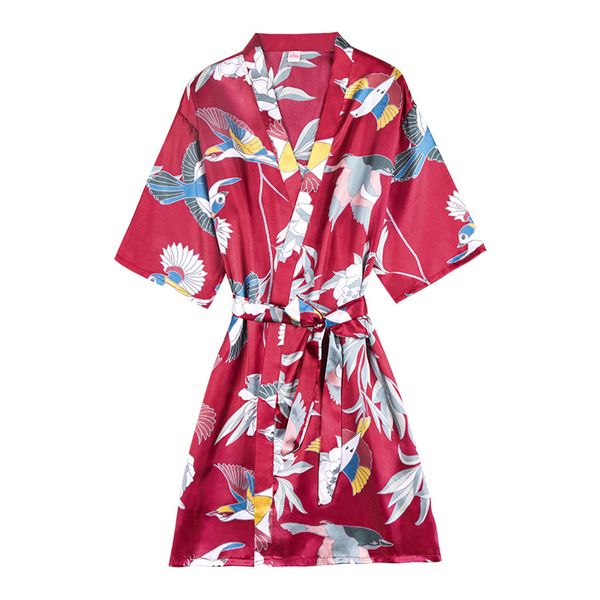 new style printing ladies' rayon short robe bride bridesmaid wedding kimono bathrobe gown sleepwear nightdress l xl xxl, Black;red
new style printing ladies' rayon short robe bride bridesmaid wedding kimono bathrobe gown sleepwear nightdress l xl xxl, Black;red