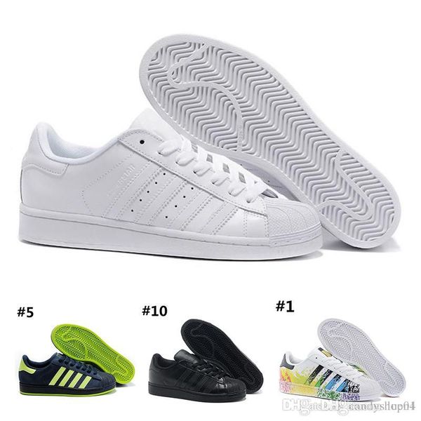 with box superstar original white hologram iridescent junior gold superstars sneakers originals super star women men sport running shoes, Black
with box superstar original white hologram iridescent junior gold superstars sneakers originals super star women men sport running shoes, Black