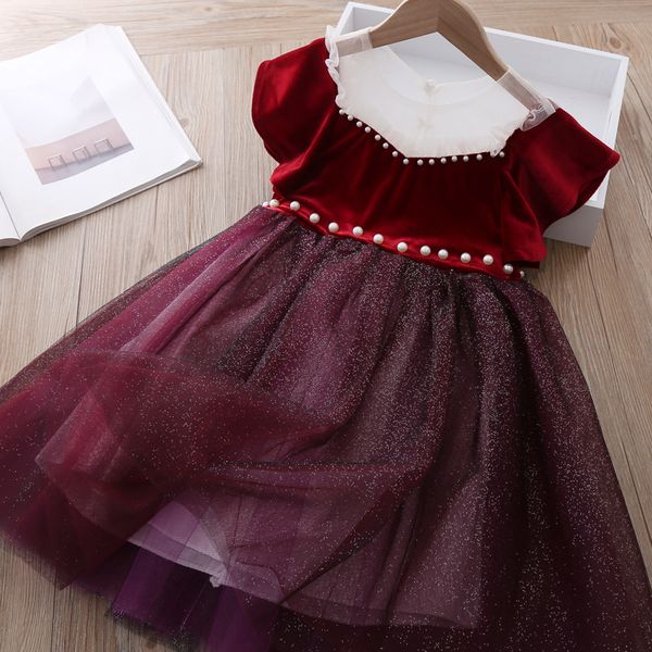 princess kids baby dresses for girls lace pearl dress elegant bowknot mesh dress summer sequins birthday party 3y-8y, Red;yellow
princess kids baby dresses for girls lace pearl dress elegant bowknot mesh dress summer sequins birthday party 3y-8y, Red;yellow