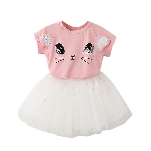 summer baby girls clothing sets fashion cartoon cute kitten printed t-shirts+net veil butterfly beaded fluffy yarn skirt suit 2p
summer baby girls clothing sets fashion cartoon cute kitten printed t-shirts+net veil butterfly beaded fluffy yarn skirt suit 2p