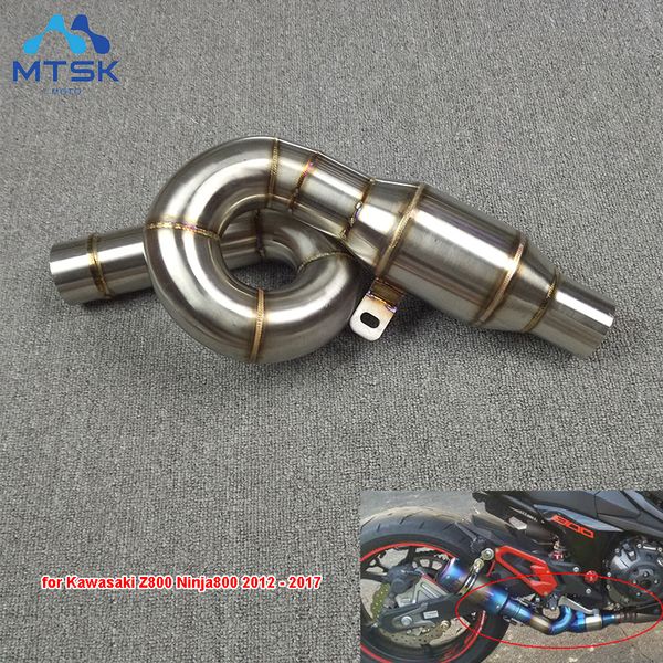 motorcycle exhaust link pipe mid pipe stainless steel fit for z800 ninja800 2012 13 14 15 16 17 without exhaust
motorcycle exhaust link pipe mid pipe stainless steel fit for z800 ninja800 2012 13 14 15 16 17 without exhaust
