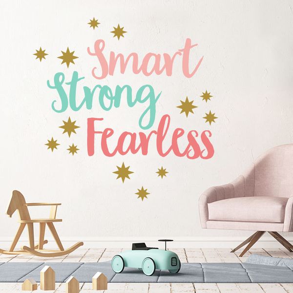 smart strong fearless inspirational saying quotes diy removable wall stickers decals mural living room home decor
smart strong fearless inspirational saying quotes diy removable wall stickers decals mural living room home decor
