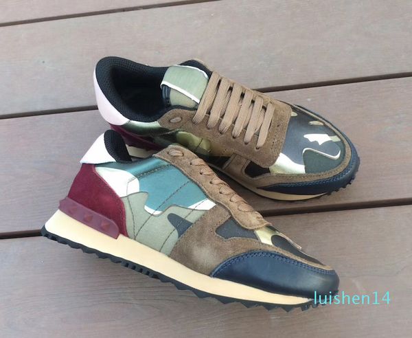 2019 stud rockrunner camouflage trainers designer shoes mesh real leather combo rock runner sneakers for men women rubber sole with box l14, Black
2019 stud rockrunner camouflage trainers designer shoes mesh real leather combo rock runner sneakers for men women rubber sole with box l14, Black