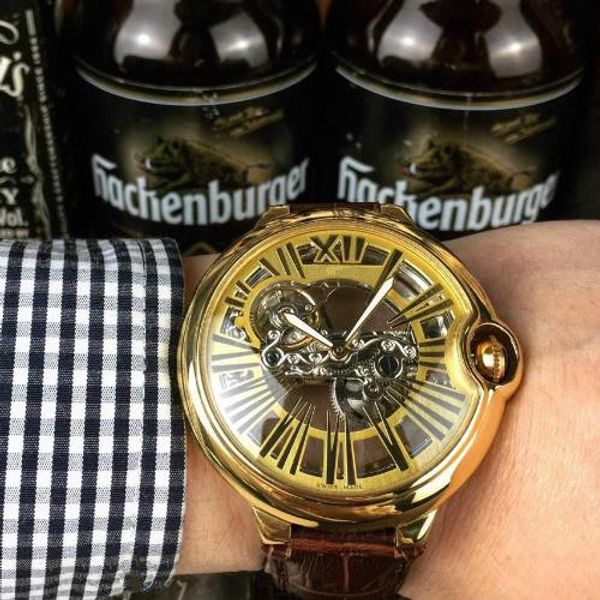 fashion men's watches fully automatic mechanical moement head layer cowskin watchband arched blue light glass size 42*15mm stereo engra, Slivery;brown
fashion men's watches fully automatic mechanical moement head layer cowskin watchband arched blue light glass size 42*15mm stereo engra, Slivery;brown