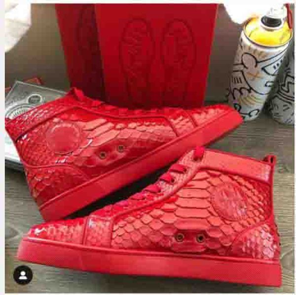 casual luxury red soles flats sneakers rantus orlato high men's flat roccia print python leather high qulaity with box, Black
casual luxury red soles flats sneakers rantus orlato high men's flat roccia print python leather high qulaity with box, Black