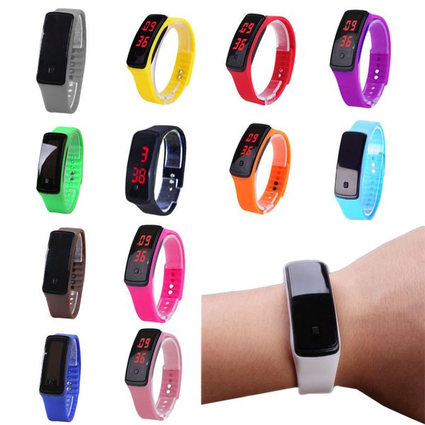 fashion sport led women watches candy color silicone rubber touchscreen digital watches waterproof bracelet wrist watch, Slivery;brown
fashion sport led women watches candy color silicone rubber touchscreen digital watches waterproof bracelet wrist watch, Slivery;brown