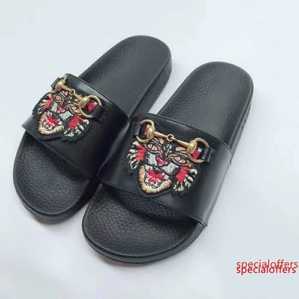 2019 letter embroidery bee tiger flip flop leather sandals fashion woman heart-shaped casual slippers sandals with box, Black
2019 letter embroidery bee tiger flip flop leather sandals fashion woman heart-shaped casual slippers sandals with box, Black