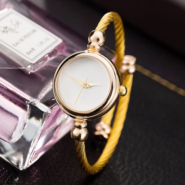 cussi 2018 gold creative womens bracelet watches ladies dress watches fashion alloy quartz wristwatch clock gifts, Slivery;brown
cussi 2018 gold creative womens bracelet watches ladies dress watches fashion alloy quartz wristwatch clock gifts, Slivery;brown