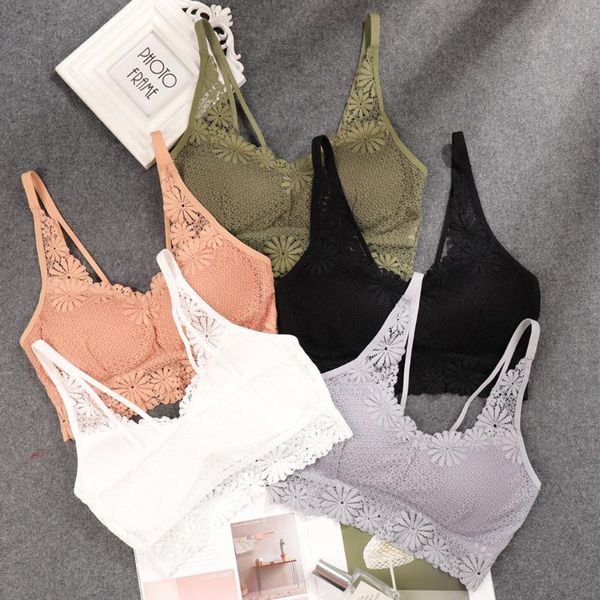 2020 women bra solid vest lace camisole breathable bralette push up bra backless comfort underwear bralette lingerie3.12, White;black
2020 women bra solid vest lace camisole breathable bralette push up bra backless comfort underwear bralette lingerie3.12, White;black