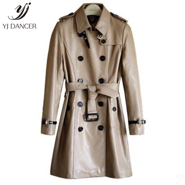 women's leather & faux long section jacket female 2021 spring and autumn windproof coat imported imitation sheepskin tide, Black
women's leather & faux long section jacket female 2021 spring and autumn windproof coat imported imitation sheepskin tide, Black