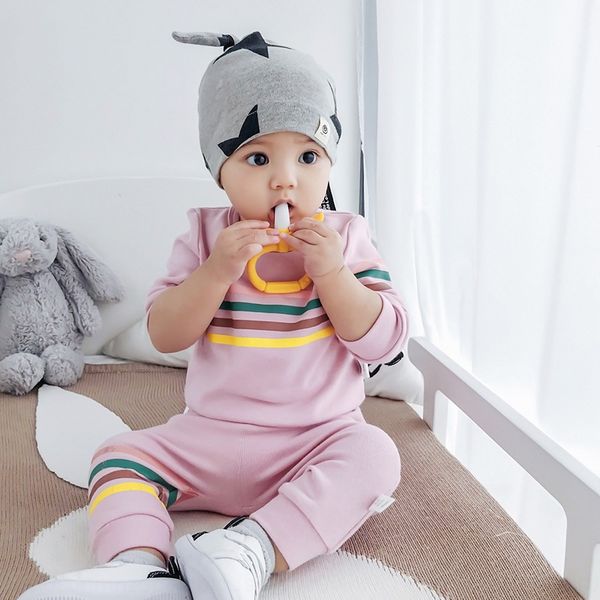 vnig0 ins male and female striped stitching two-piece set casual clothes clothes baby round collar sports casual wear 0-2 years old baby wea
vnig0 ins male and female striped stitching two-piece set casual clothes clothes baby round collar sports casual wear 0-2 years old baby wea