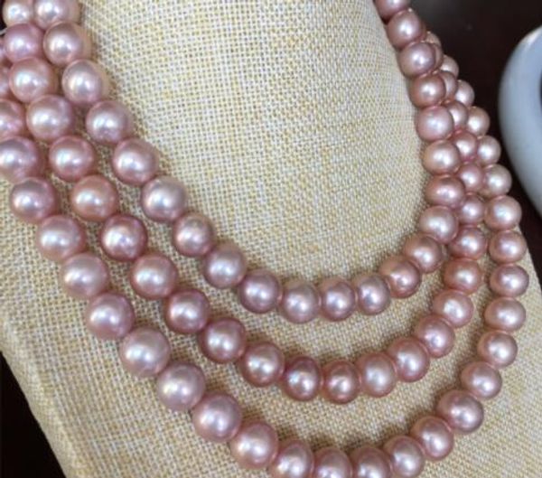 elegant 10-11mm south sea round light lavender pearl necklace 48inch, Silver
elegant 10-11mm south sea round light lavender pearl necklace 48inch, Silver