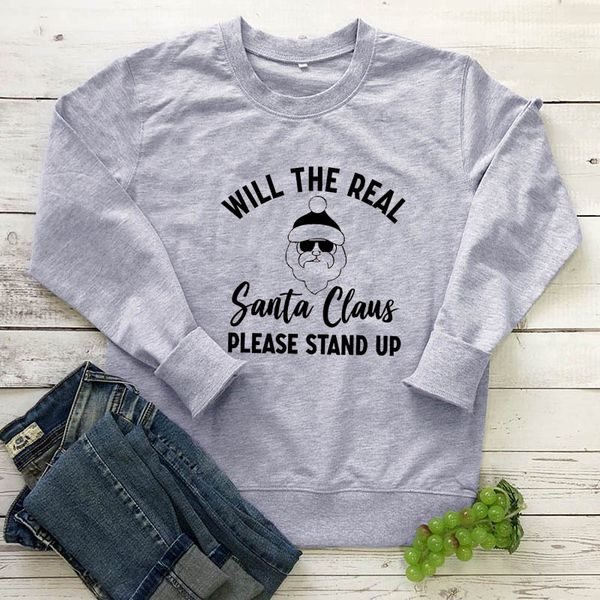 will the real santa claus please letter print christmas clothes casual long sleeve yellow hoody women hoodies drop ship, Black
will the real santa claus please letter print christmas clothes casual long sleeve yellow hoody women hoodies drop ship, Black