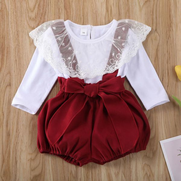 newborn baby girls long-sleeved yarn lotus leaf + strap shorts overalls, White
newborn baby girls long-sleeved yarn lotus leaf + strap shorts overalls, White