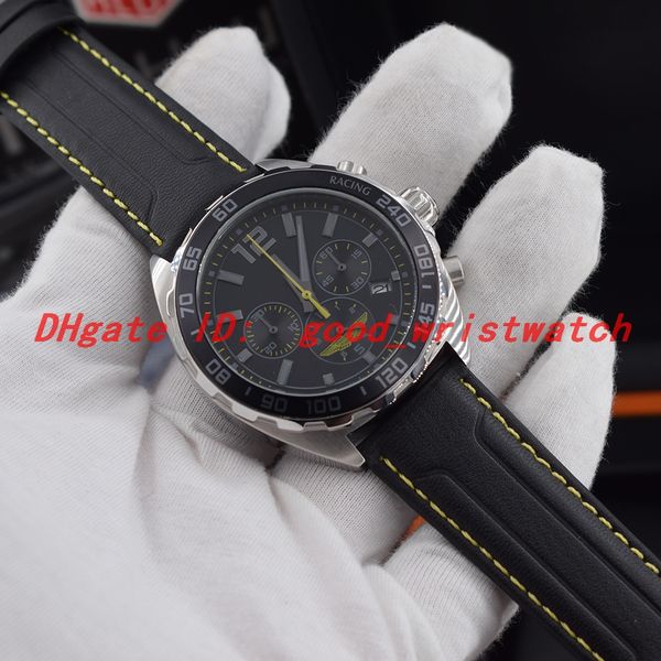 new sport caz101p.fc8245 aston martin racing watch vk quartz movement chronograph steel case black dial leather strap man wristwatch 43mm, Slivery;brown
new sport caz101p.fc8245 aston martin racing watch vk quartz movement chronograph steel case black dial leather strap man wristwatch 43mm, Slivery;brown