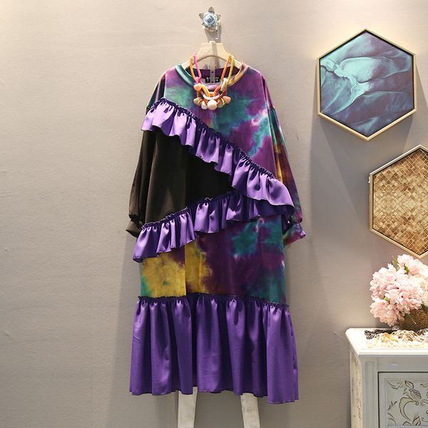 2020 spring new women camouflage ruffles dresses women big size dress o neck long sleeve loose fashion vestidos korean sa652s30, Black;gray
2020 spring new women camouflage ruffles dresses women big size dress o neck long sleeve loose fashion vestidos korean sa652s30, Black;gray