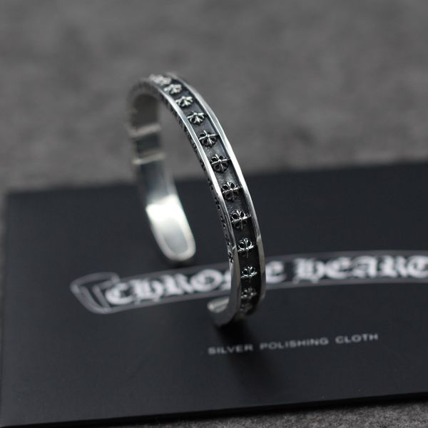 s925 sterling silver bangles bracelet personality fashion classic punk style domineering cross shape jewelry 2020 new sale, Black
s925 sterling silver bangles bracelet personality fashion classic punk style domineering cross shape jewelry 2020 new sale, Black