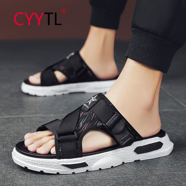 cyytl summer men's outdoor casual sandals stitching soft and comfortable flip flops breathable casual lightweight slippers, Black
cyytl summer men's outdoor casual sandals stitching soft and comfortable flip flops breathable casual lightweight slippers, Black