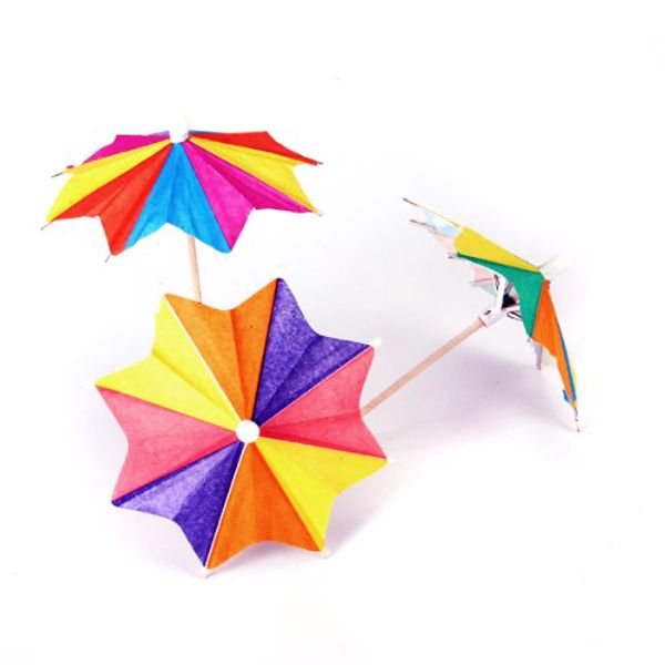 approx. 145pcs of eight-square paper cocktail drink sticks parasol umbrella picks
approx. 145pcs of eight-square paper cocktail drink sticks parasol umbrella picks