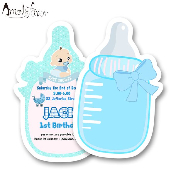 boy baby shower theme party invitation card boys birthday party decoration supplies blank custom-made feeding bottle invitations
boy baby shower theme party invitation card boys birthday party decoration supplies blank custom-made feeding bottle invitations