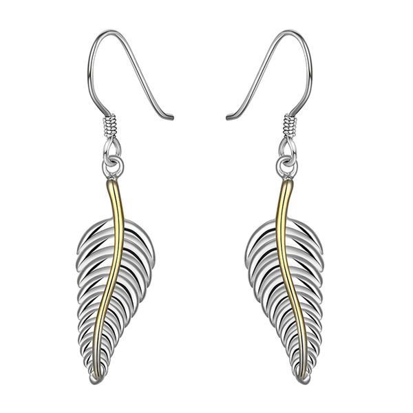 plated sterling silver feather earrings djse38 size 4.1cm*1.0cm;brand new women's 925 silver plate charm jewelry earrings, Golden
plated sterling silver feather earrings djse38 size 4.1cm*1.0cm;brand new women's 925 silver plate charm jewelry earrings, Golden