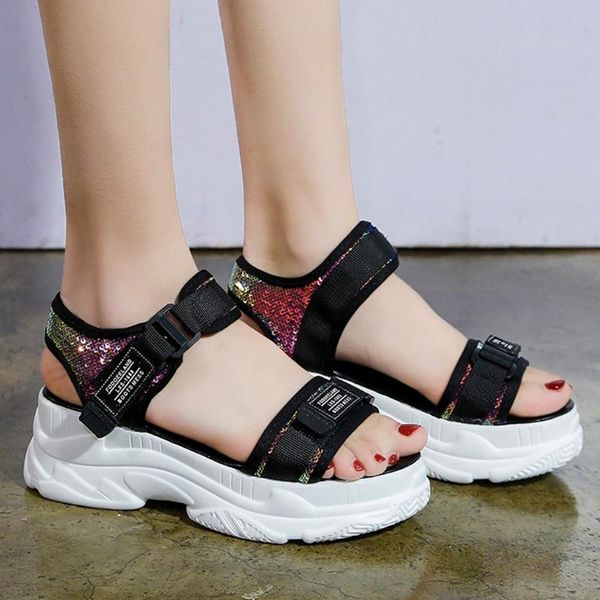 sagace sandals platform 2020 summer women's fashion casual shoes thick bottom wedge heel open toe sandals, Black
sagace sandals platform 2020 summer women's fashion casual shoes thick bottom wedge heel open toe sandals, Black