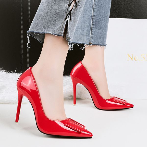 season nude pointed thin heel high-heeled shoes women's black wedding shoes blue big
season nude pointed thin heel high-heeled shoes women's black wedding shoes blue big