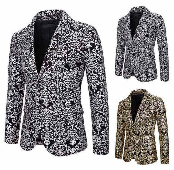 Floral Print Mens Designer Blazers Long Sleeve Two Colors Mens Tops Casual Males Clothing
Floral Print Mens Designer Blazers Long Sleeve Two Colors Mens Tops Casual Males Clothing
