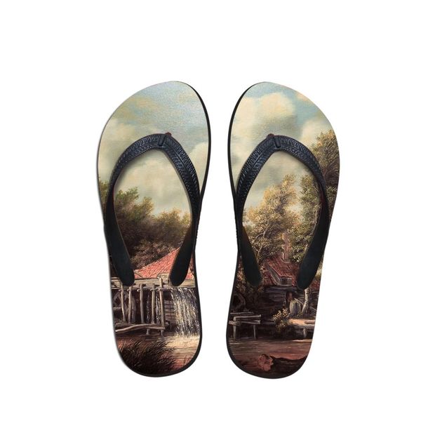 2019 summer new beach flip flops women slippers sandals lady flats shoes artist painting print meindert hobbema master pieces, Black
2019 summer new beach flip flops women slippers sandals lady flats shoes artist painting print meindert hobbema master pieces, Black