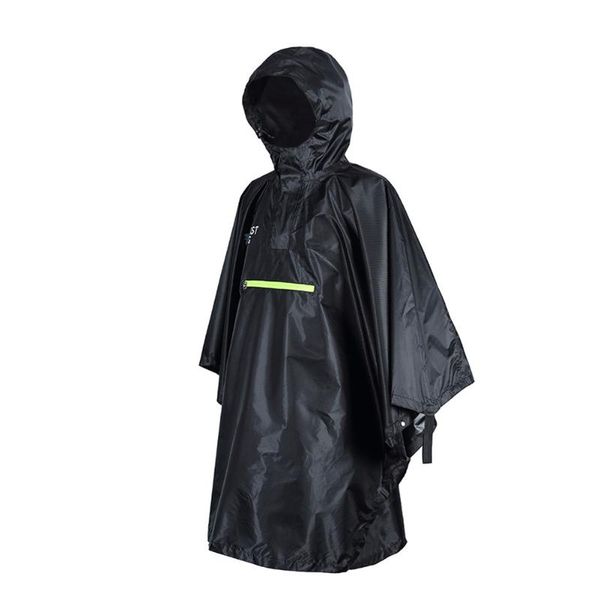 reflective raincoat strips poncho outdoor mountain travel multifunction, Blue;black 
reflective raincoat strips poncho outdoor mountain travel multifunction, Blue;black