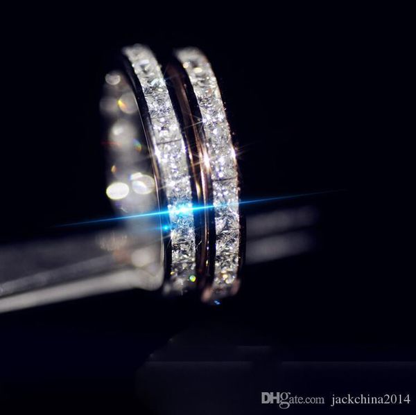 victoria stunning luxury jewelry 925 sterling silver&rose gold fill full princess cut white z cz diamond women wedding bridal ring gift, Slivery;golden
victoria stunning luxury jewelry 925 sterling silver&rose gold fill full princess cut white z cz diamond women wedding bridal ring gift, Slivery;golden