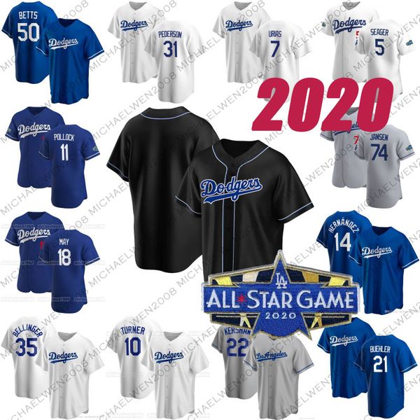 35 cody bellinger 2020 mookie betts hernandez justin turner pollock seager walker buehler muncy pederson will smith clayton kershaw jerseys, Blue;black
35 cody bellinger 2020 mookie betts hernandez justin turner pollock seager walker buehler muncy pederson will smith clayton kershaw jerseys, Blue;black