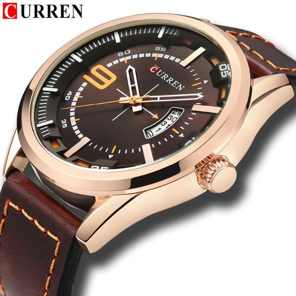 wristwatches fashion watches men brand curren luxury leather strap quartz wristwatch unique dial montre design waterproof 30m relojes, Slivery;brown
wristwatches fashion watches men brand curren luxury leather strap quartz wristwatch unique dial montre design waterproof 30m relojes, Slivery;brown