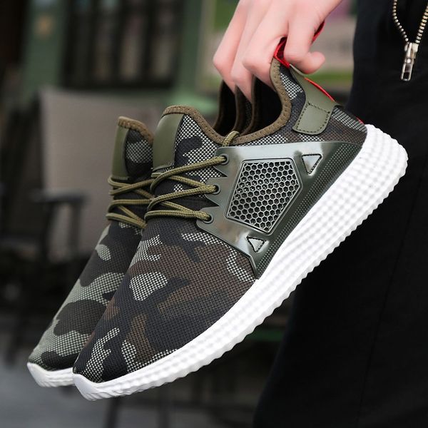 2019 summer new men's shoes single shoes casual sports men's camouflage running men, Black
2019 summer new men's shoes single shoes casual sports men's camouflage running men, Black