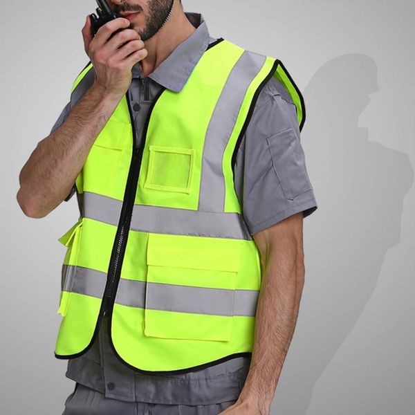 night cycling vest wear resistant reminder multi pocket worker reflective waistcoat safety vest night riding equipments, Black
night cycling vest wear resistant reminder multi pocket worker reflective waistcoat safety vest night riding equipments, Black