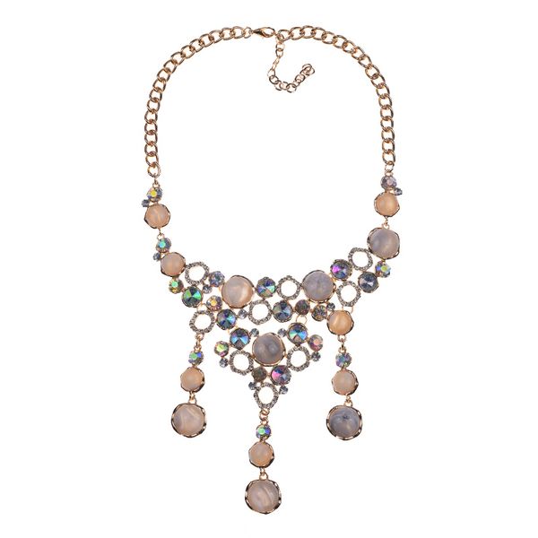trendy big statement necklace women crystal & shell pendant necklace party maxi choker collar jewelry for women, Silver
trendy big statement necklace women crystal & shell pendant necklace party maxi choker collar jewelry for women, Silver