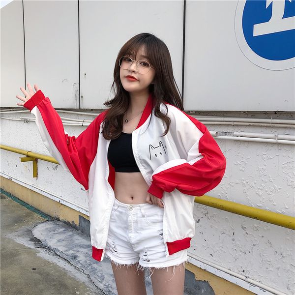 autumn loose jacket women casual wear sun protection clothing spring thin coat loose jacket cardigan bf wind hip hop streetwear, Black;brown
autumn loose jacket women casual wear sun protection clothing spring thin coat loose jacket cardigan bf wind hip hop streetwear, Black;brown