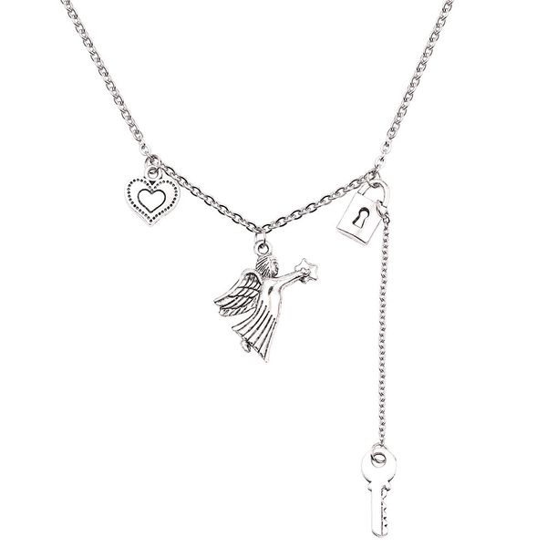 2 styles angel cupid heart diy pendant necklace women fashion long chain cute romance collar jewelry accessories wholesale, Golden;silver
2 styles angel cupid heart diy pendant necklace women fashion long chain cute romance collar jewelry accessories wholesale, Golden;silver