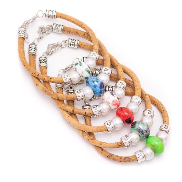 natural 5mm round cork with colored porcelain beads handmade bracelet for women jewelry bracelet jewelry br-448-mix-12, Golden;silver
natural 5mm round cork with colored porcelain beads handmade bracelet for women jewelry bracelet jewelry br-448-mix-12, Golden;silver