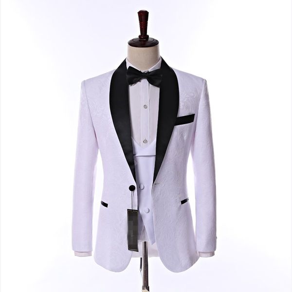 latest design side vent one button white paisley groom tuxedos shawl lapel groomsmen mens wedding party suits (jacket+pants+vest+tie) k16, Black;gray
latest design side vent one button white paisley groom tuxedos shawl lapel groomsmen mens wedding party suits (jacket+pants+vest+tie) k16, Black;gray
